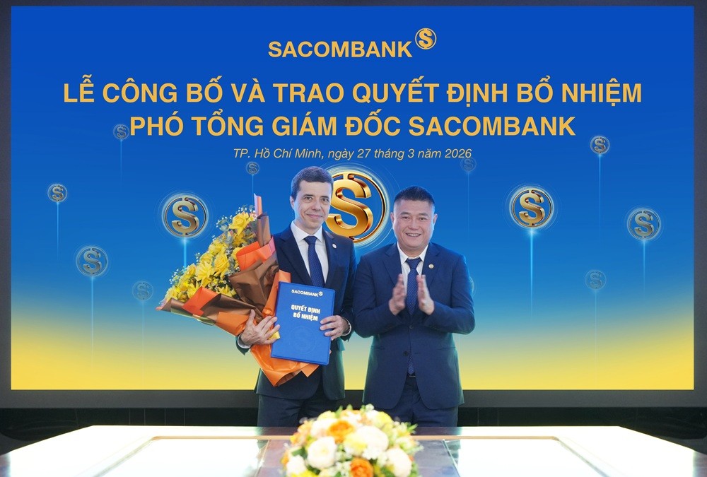 Cựu CEO SeABank - chồng Shark Lê Hàn Tuệ Lâm ngồi ghế Phó Tổng Giám đốc Sacombank