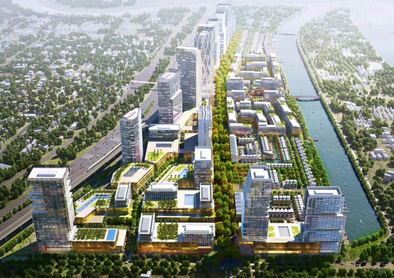 Mô hình tổng thể dự án 30ha tại khu đô thị Trường Thọ, Thủ Đức của Chủ đầu tư Refico