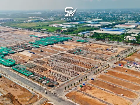 VINHOMES HÓC MÔN: TOÀN CẢNH CÔNG TRƯỜNG ĐẠI ĐÔ THỊ QUA HÌNH ẢNH FLYCAM